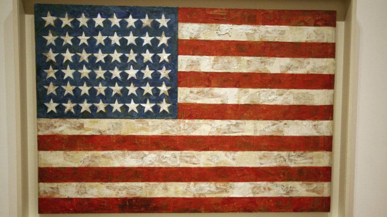 Kifogott az amerikai zászló az amerikai elnökön - Fotó