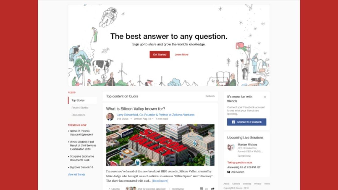 Legalább százmillió felhasználó adatait lopták el a Quora közösségi oldalról