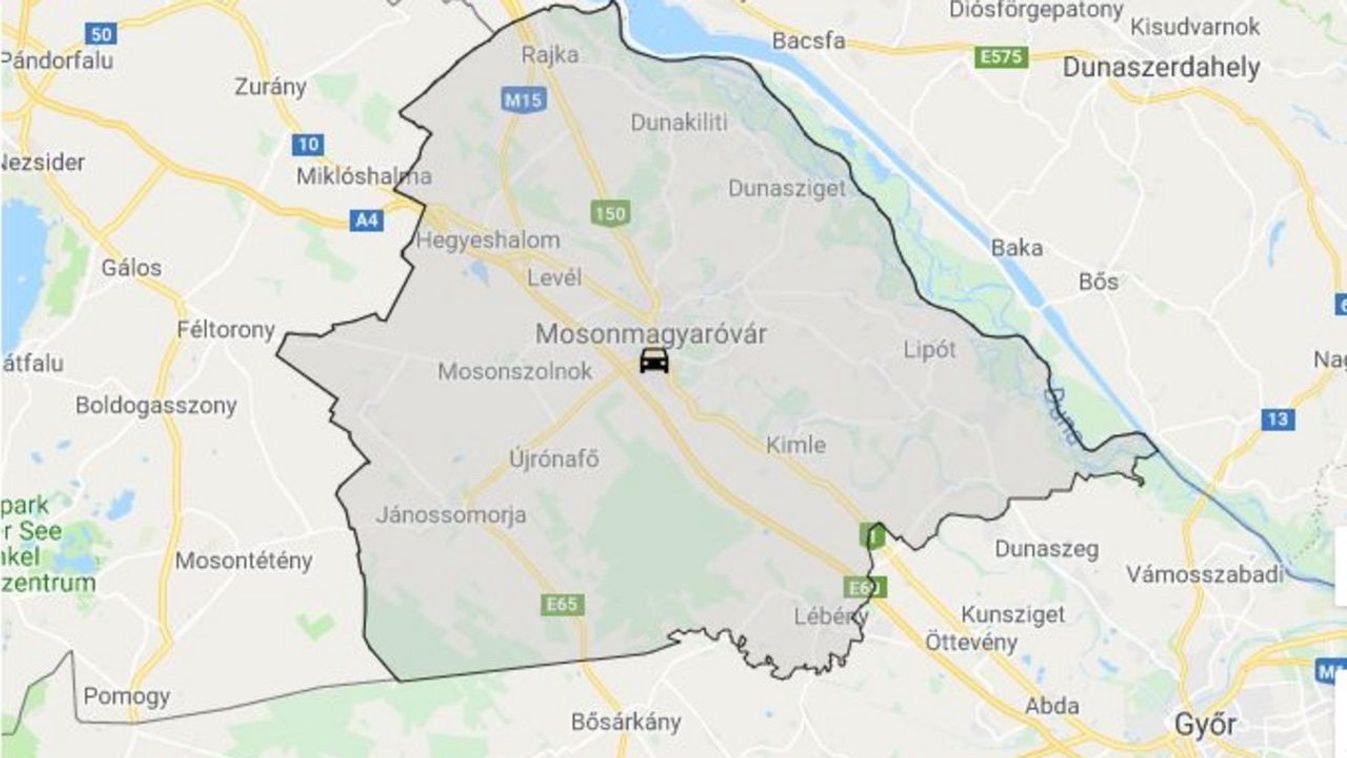 Motorossal ütközött egy autó Mosonmagyaróváron
