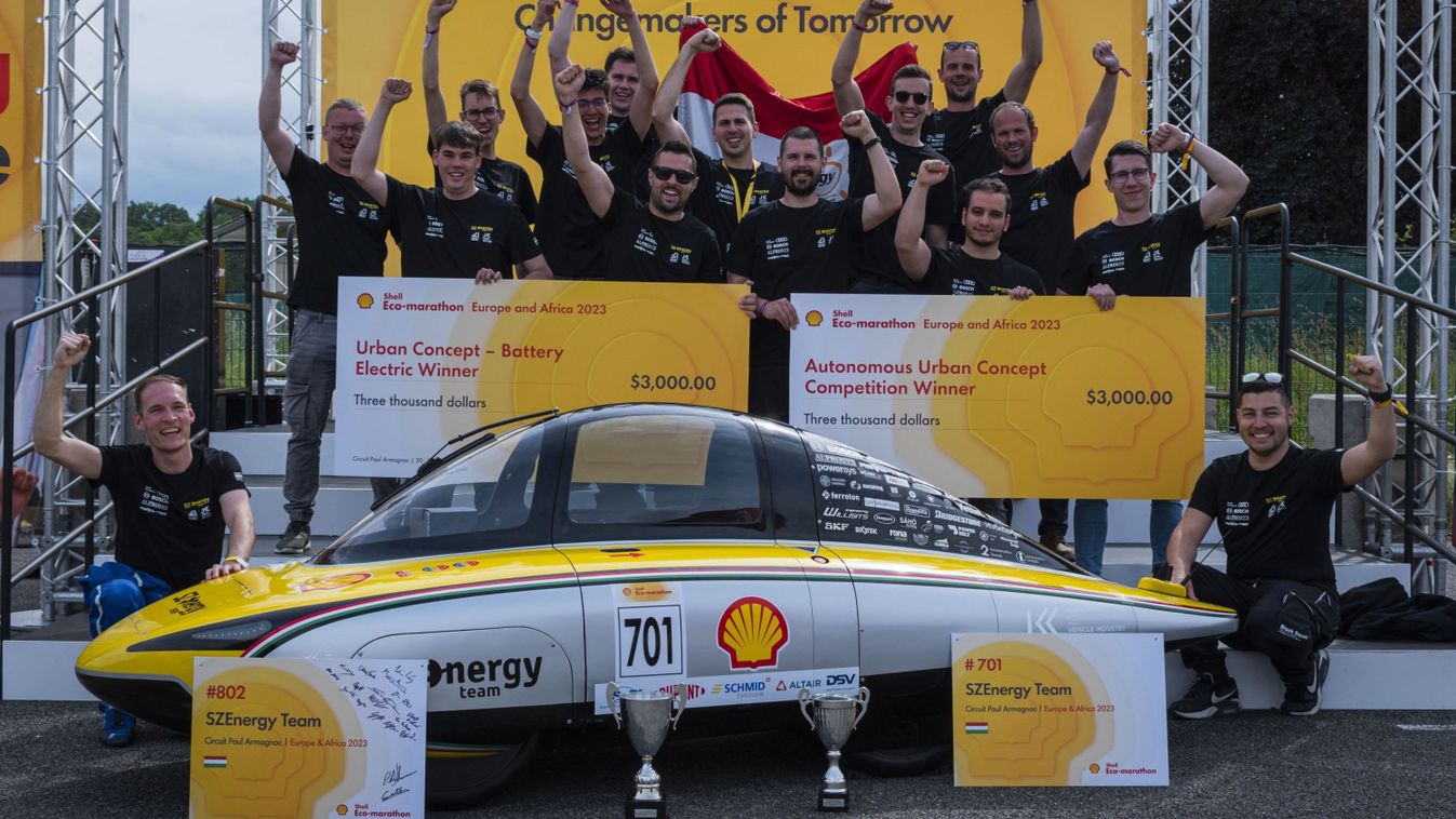 A győzelem mellett új világcsúcsot ért el a Széchenyi-egyetem csapata Európa legnagyobb energiahatékonysági versenyén - fotók