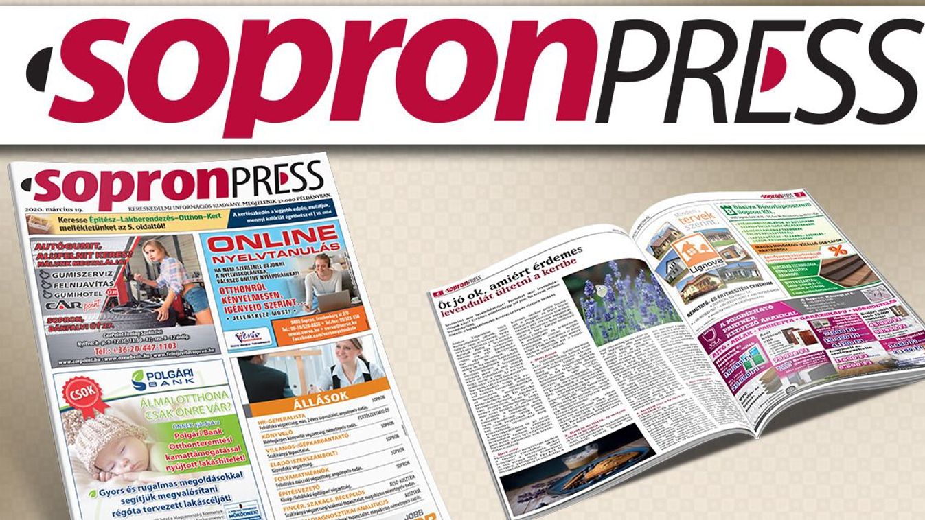 Megjelent a SopronPress legújabb száma