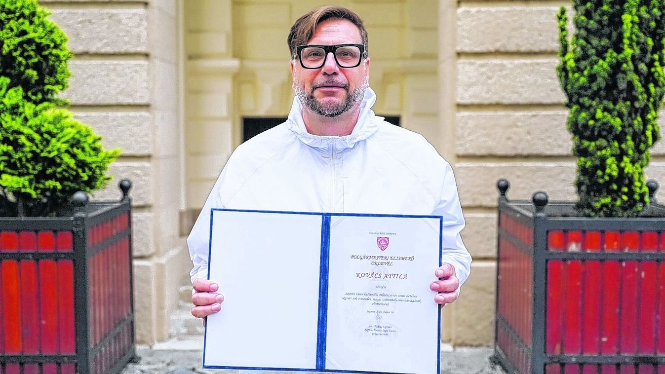 Elismerő oklevelet kapott Sopronban a zenei munkásságáért Fest-Kovács Attila