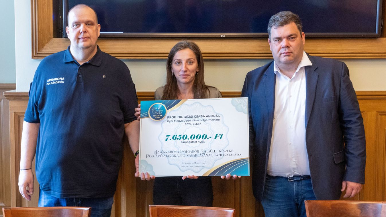 Saját autóhoz kapnak támogatást a győri polgárőrök