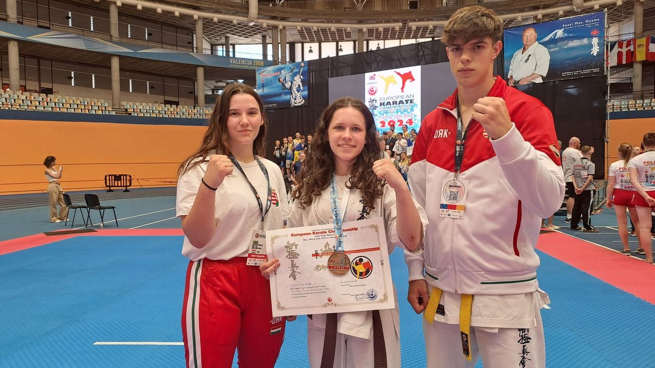 Karate - A kapuvári Kiss-Leizer Luca junior Európa-bajnoki harmadik helyezést ért el