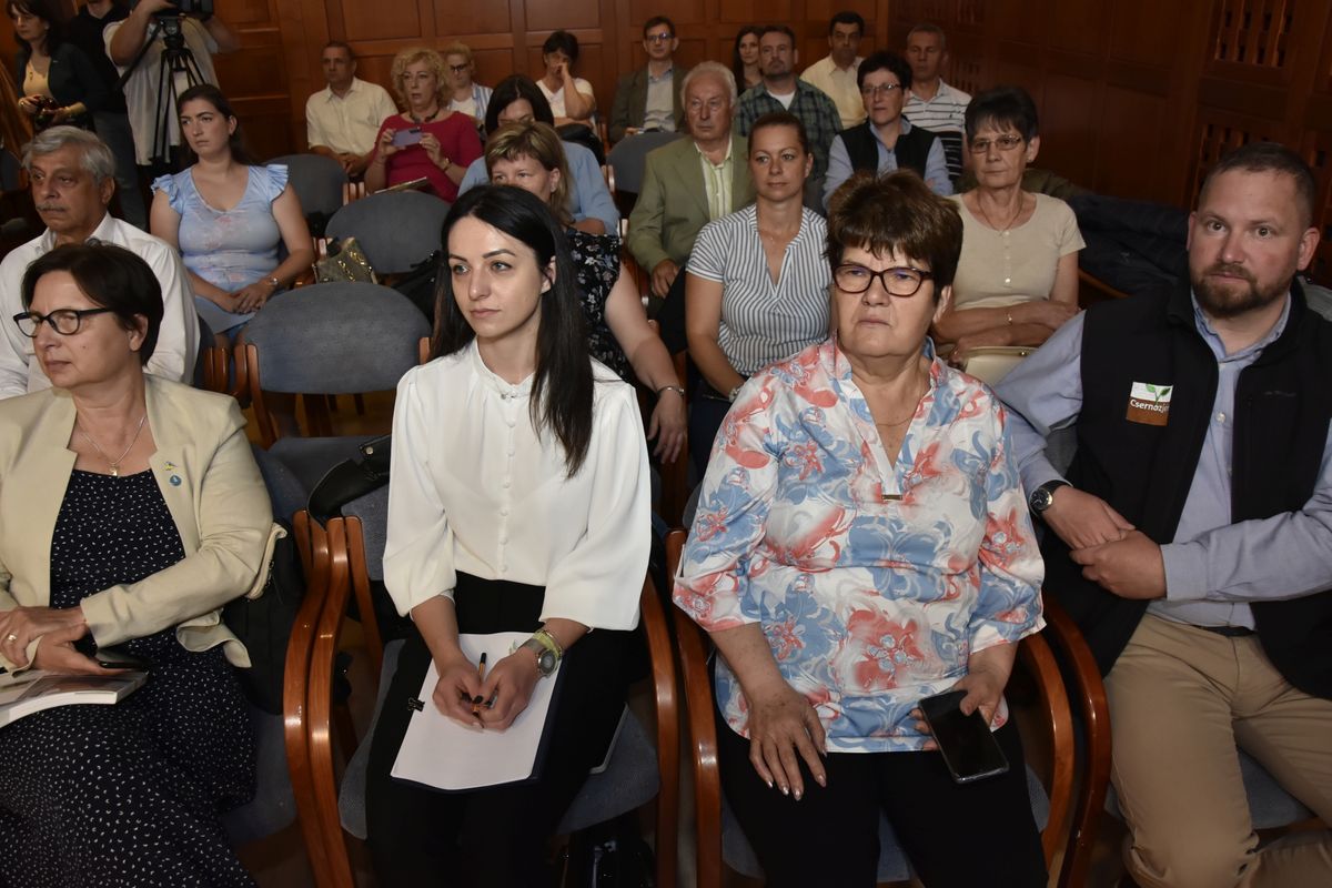 A konferencia szervezője a Magyar Önkormányzati Főkertész Egyesület: az országból érkeztek szakemberek.