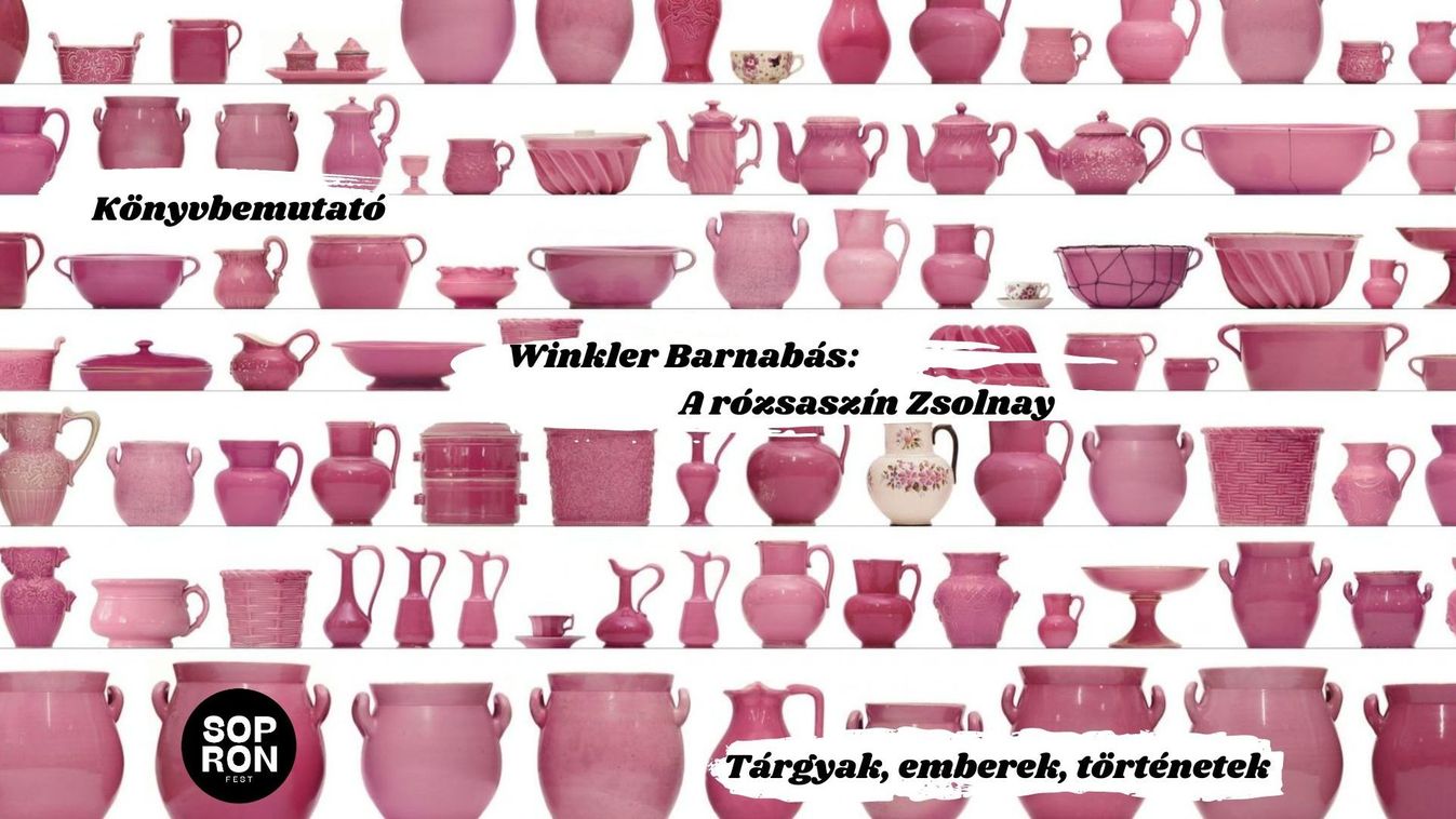 Beszélgetés a szerzővel a SopronFesten: Winkler Barnabás A rózsaszín Zsolnay című könyvének bemutatója