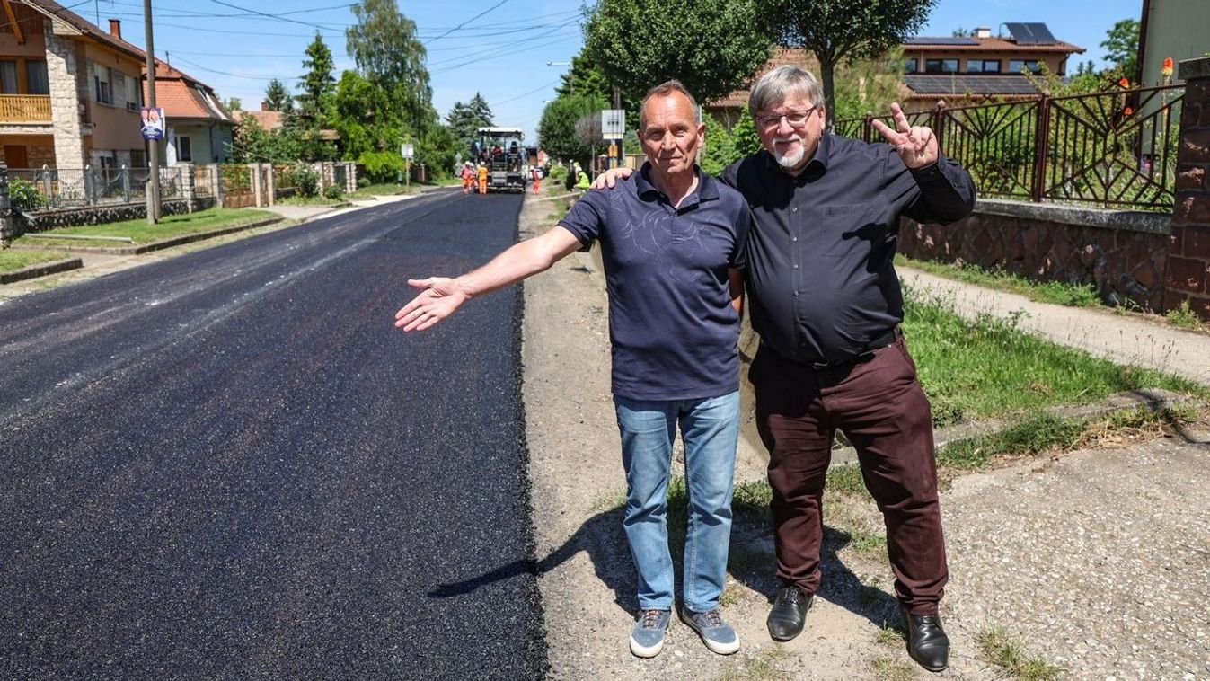 Útfelújítás hópénzen Ménfőcsanakon - fotók
