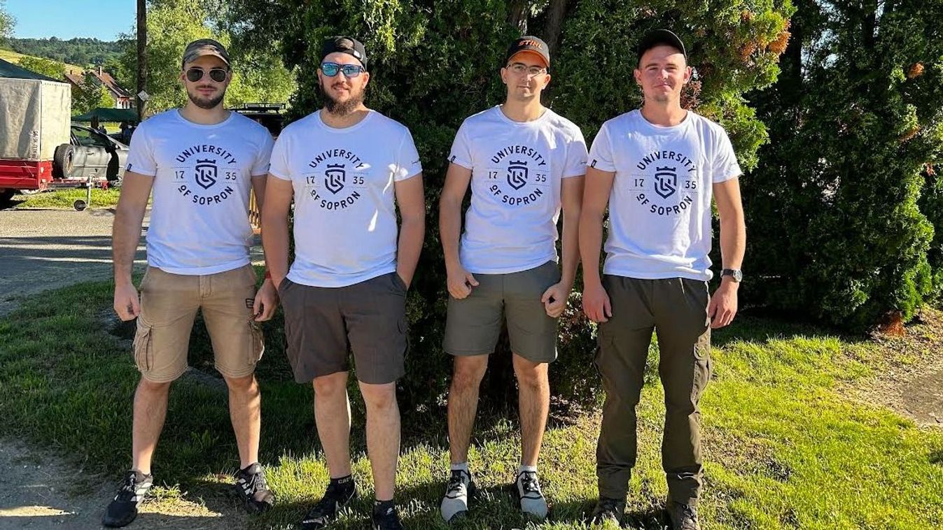 Soproni hallgatók a fakitermelő bajnokságon