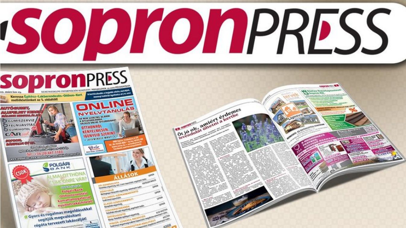 Már lapozható a SopronPress legújabb száma!