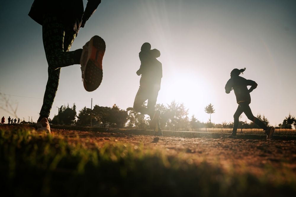 Morning,Running,Training,In,Kenya.,A,Group,Of,Endurance,Runners