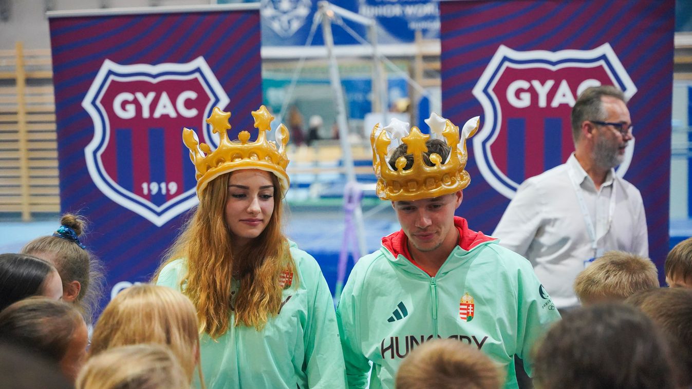 A Párizsban kitűnően versenyző győri olimpikon tornászokat köszöntötték - fotók, videó