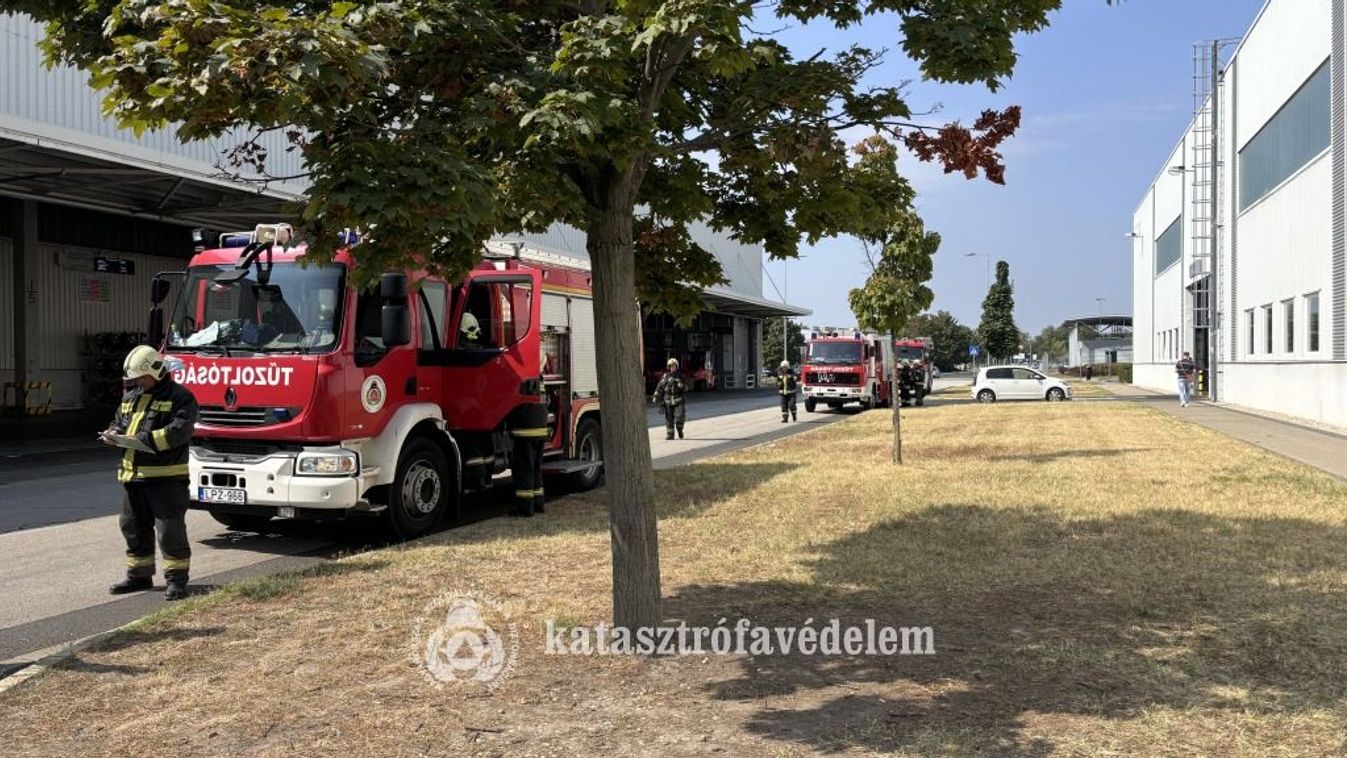 Közös gyakorlaton vettek részt a győri tűzoltók