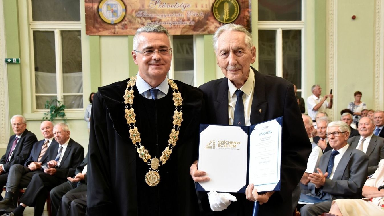 A 206 éves Mosonmagyaróvári akadémia első zafír diplomása – a 101 esztendős dr. Bercsényi Miklós 80 éve végzett