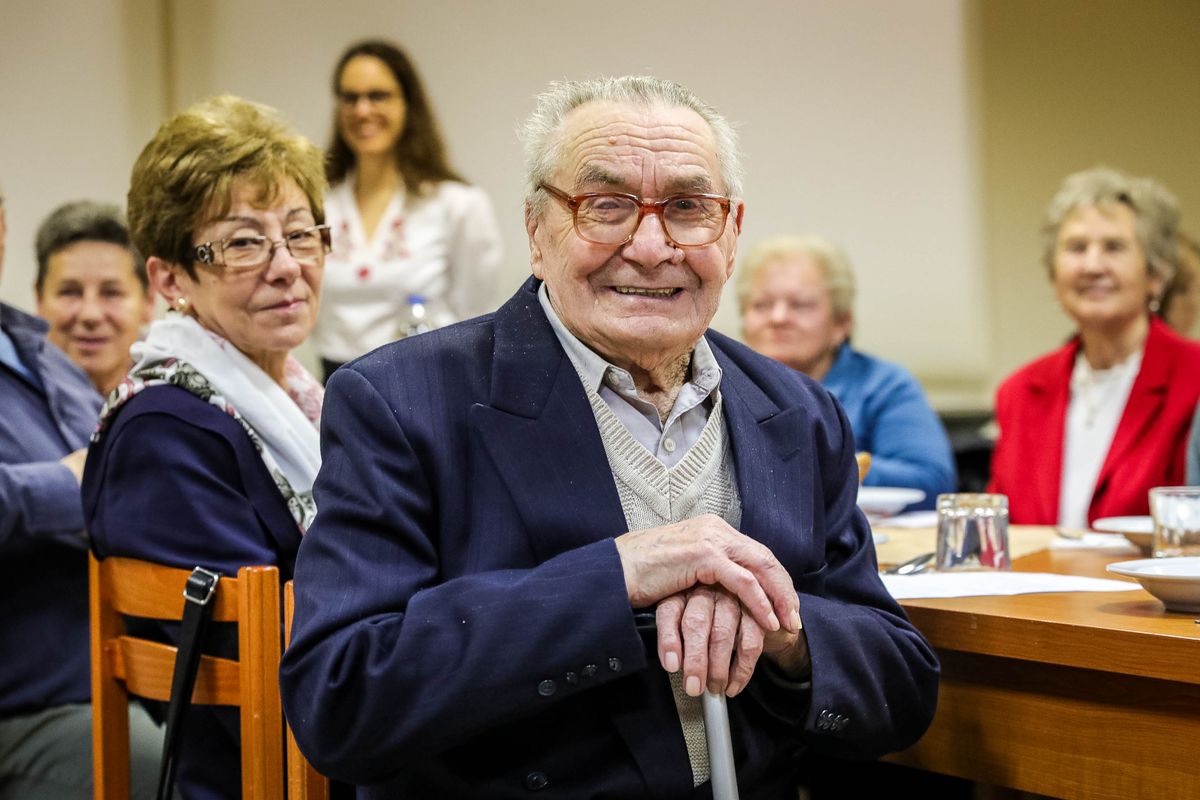 100 év derűje sugárzik Salamon József arcán: Józsi bácsi szerint alkoholt csak mértékkel, ez a hosszú élet egyik titka