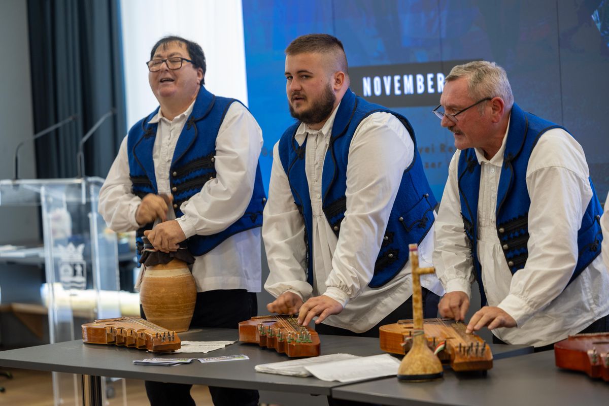 Kulturális bemutatók is színesítették a negyedik Győr-Moson-Sopron Vármegyei Civil napot. Képünkön a Szili Linkószer Citerazenekar Egyesület.