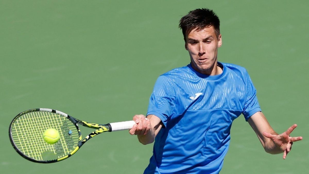 Marozsán Fábián az idei Indian Wells-i tornán több remek győzelmet aratott, a legjobb tizenhat között csak Carlos Alcaraz tudta megállítani. Fotó: Kisalföld-archívum 