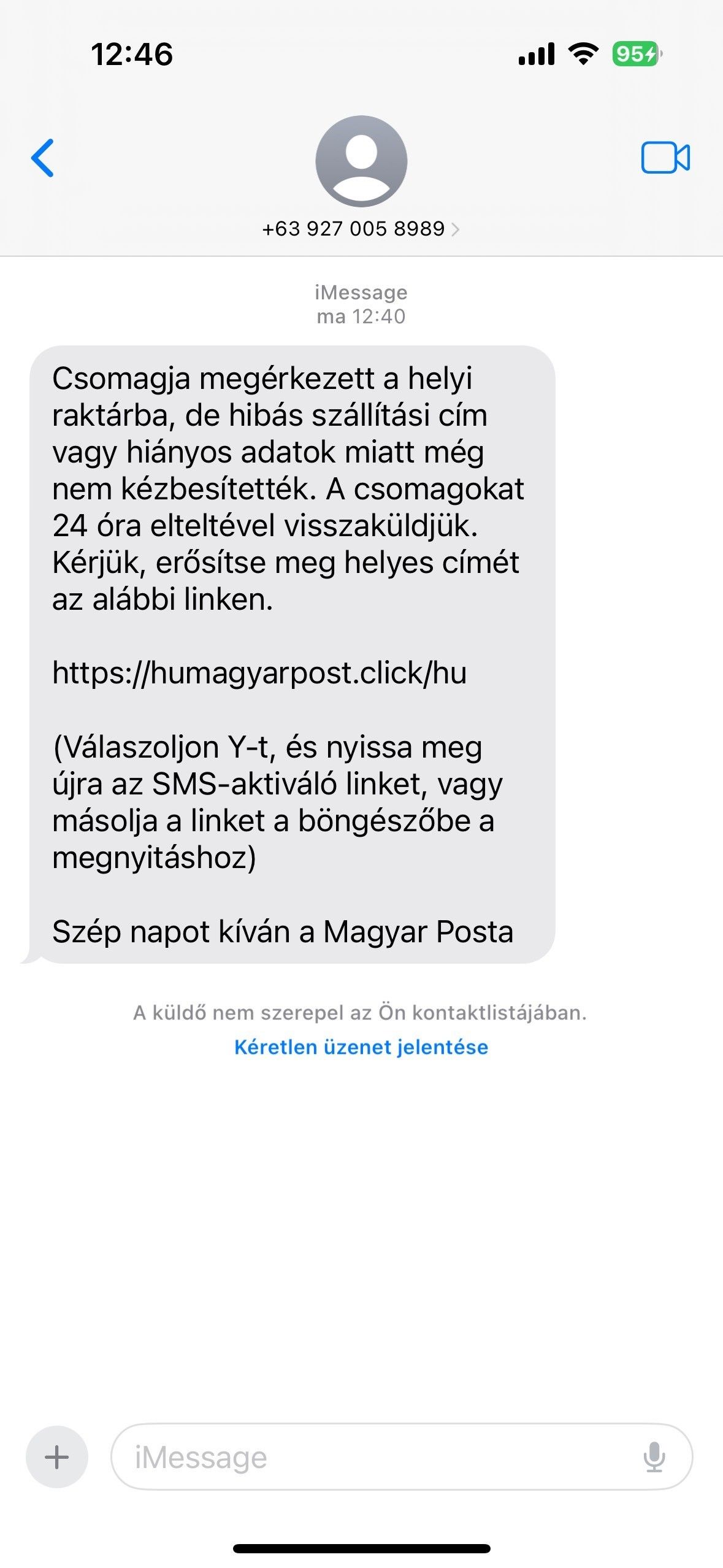 A lényeg, hogy a felhasználó válaszoljon és ezzel kikapcsolja az Iphone-okban lévő iMessage autómatikus védelmét.