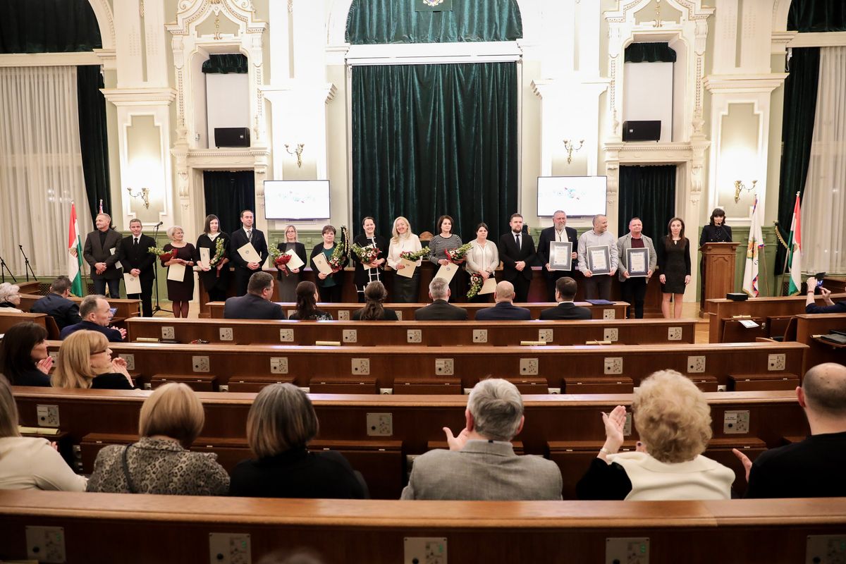 Magyar Kultúra Napja Győrben: a díjazottak és díjátadók