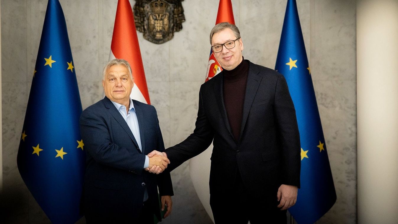 Orbán Viktor az energiabiztonságról tárgyalt Szerbia elnökével (videó)