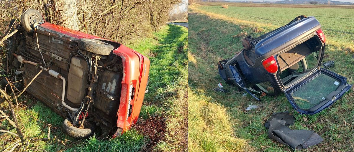 Roncsok az árokban Töltéstava és Győrság között. Fotók: Tudósító