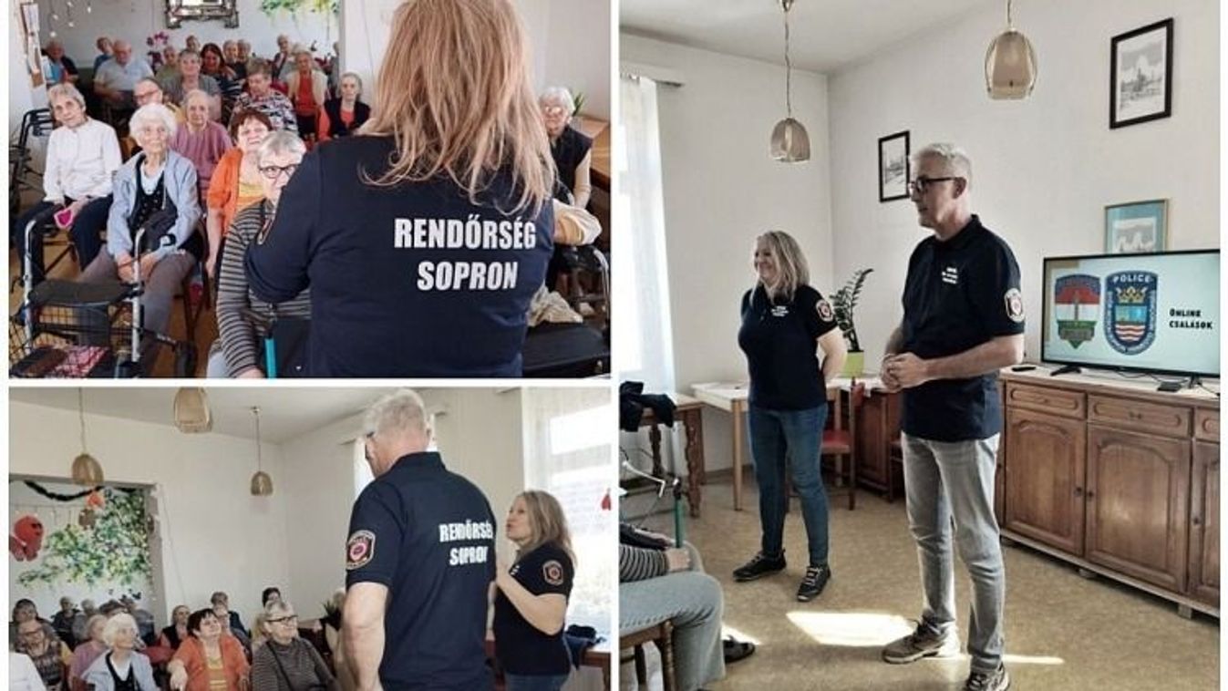Soproni rendőrök látogattak az idősek otthonába