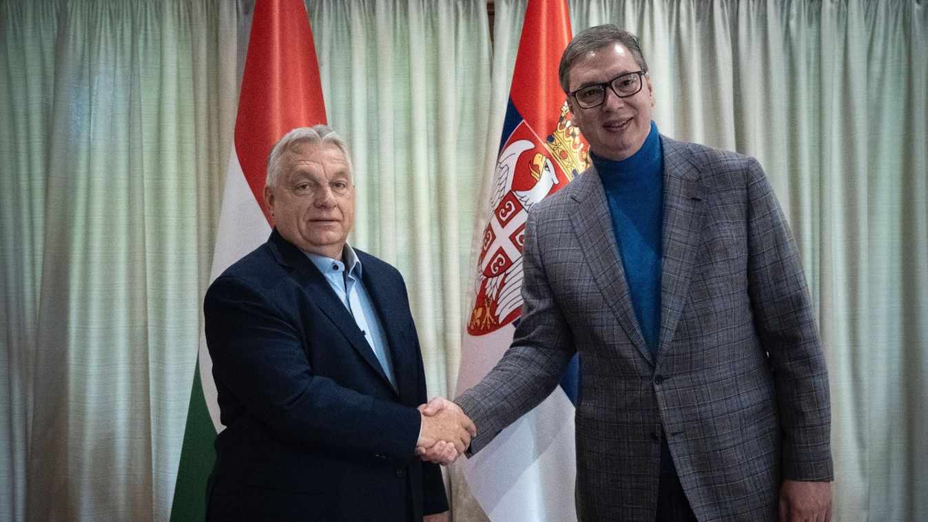 Orbán Viktor Belgrádban tárgyalt Alekszandar Vucsics szerb elnökkel (videó)