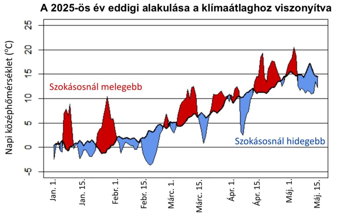 Az időjárást vizsgálták az ELTE Meteorológiai Tanszékének kutatói, illetve azt, mennyire átlagos az idei évszakok hőmérséklete.