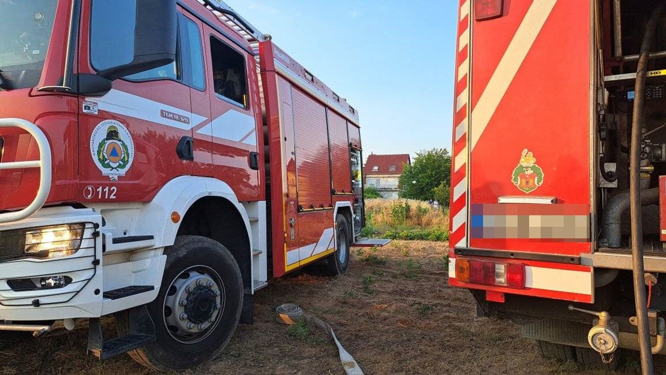 Letarolta a fűnyíró a gázcsonkot, a tűzoltók segítségére volt szükség Győrújbaráton