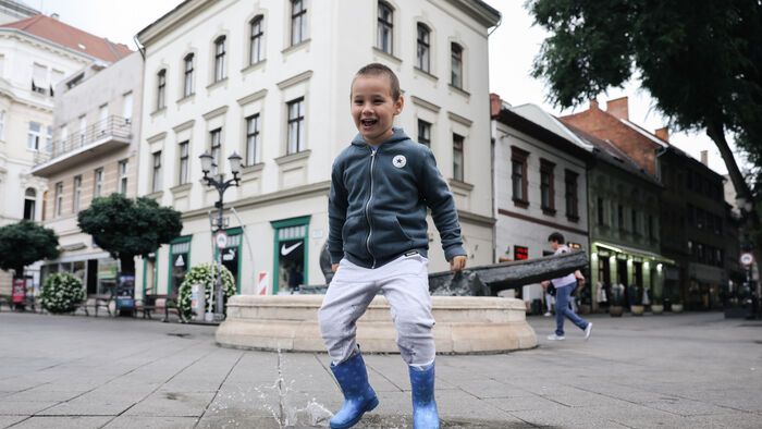 Eső Győrben július 8-án