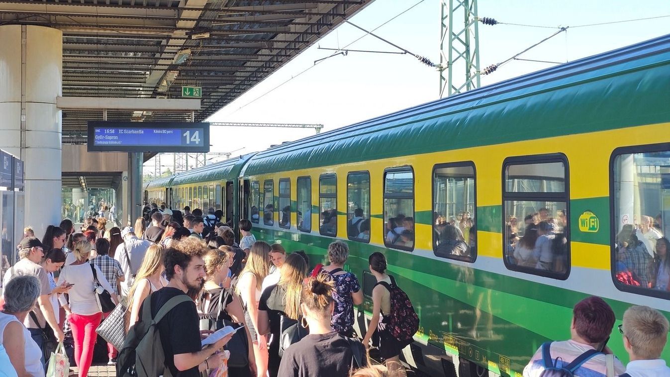 Az extrém hőség ingadozóbbá tette a MÁV közlekedésének pontosságát