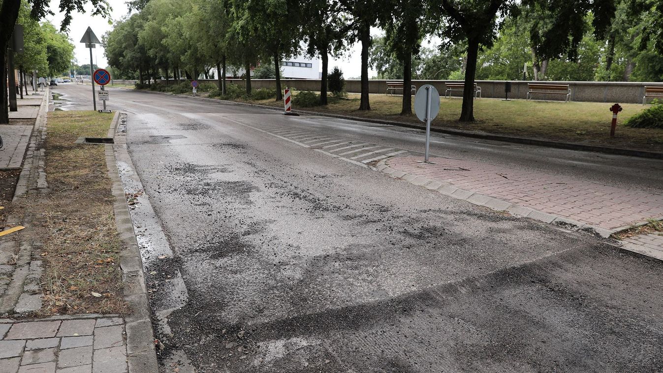 Folytatódik a forgalmas győri út felújítása