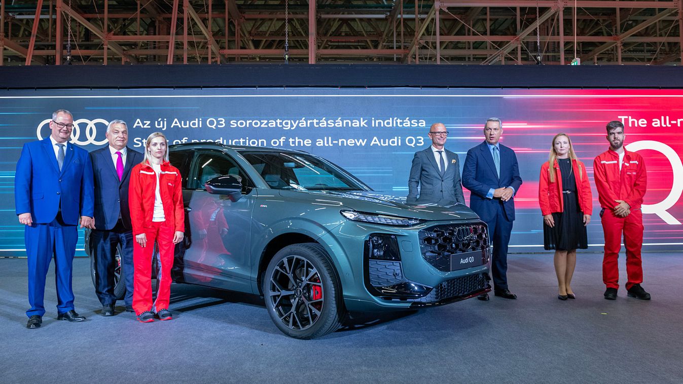 Videón nézheti az új Audi Q3-as sorozatgyártásának indítását, Orbán Viktor is beszédet mondott Győrben