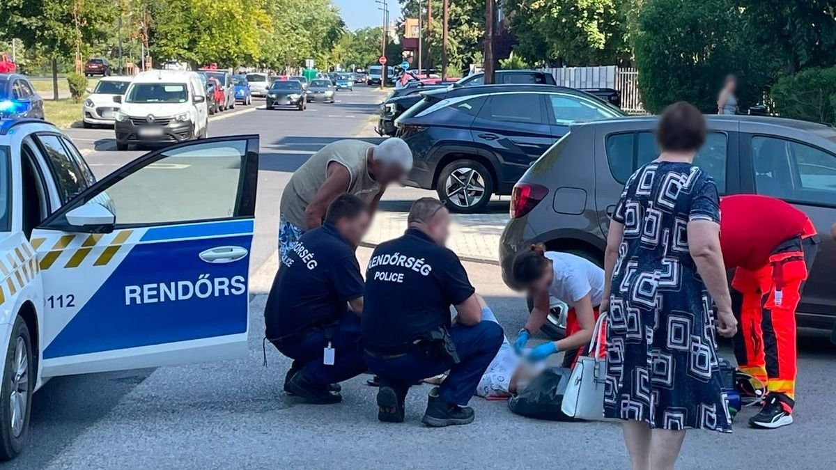Kerékpárost gázoltak el Mosonmagyaróváron - fotó