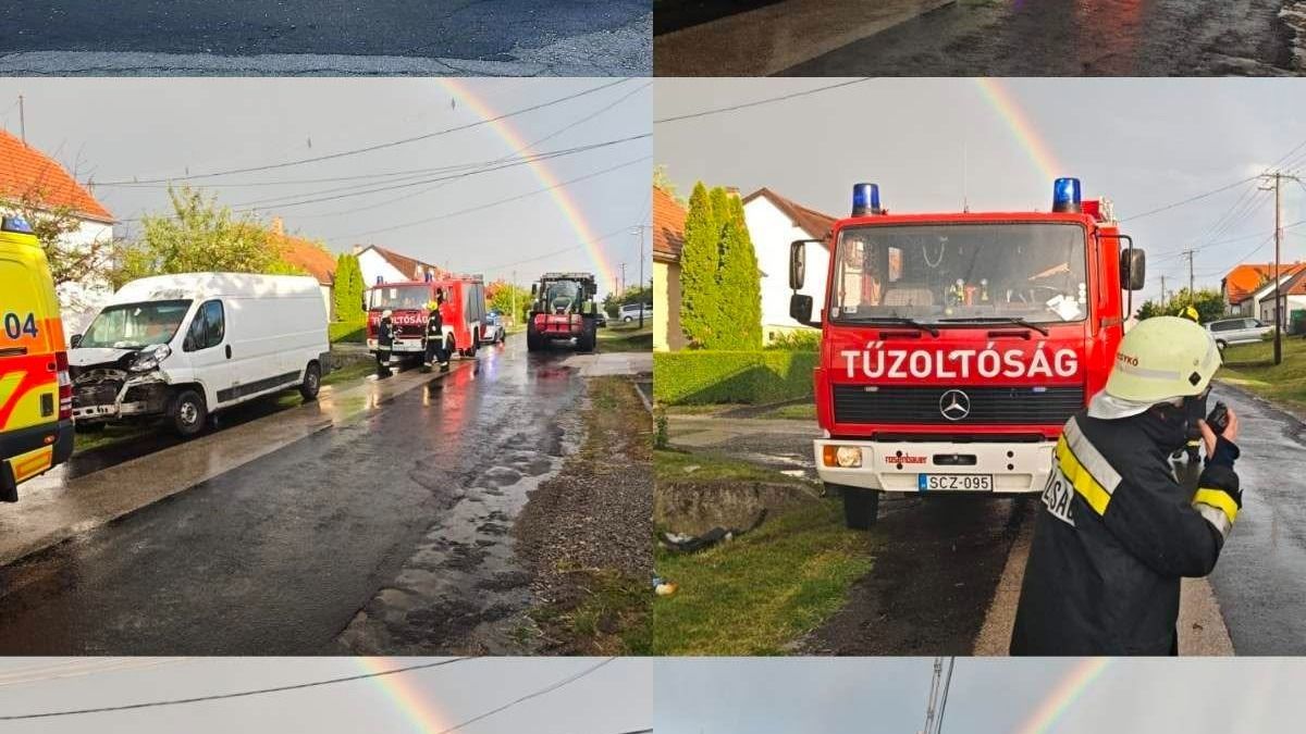 Árokba csapódott egy autó Hegykőn - Fotókon a baleset