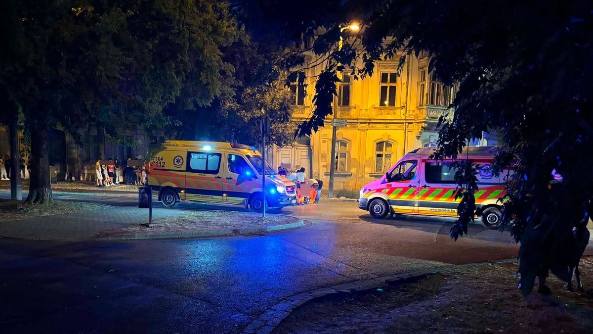 Több mentőautó is vonult vasárnap este Győrbe, a Zechmeister utcához - megkérdeztük a mentőket