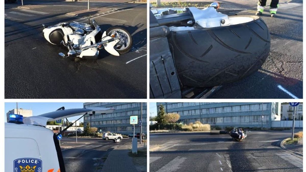 Kifolyt az tehergépkocsiból az olaj, emiatt esett el a motoros Győrben - keresik a vétkes sofőrt