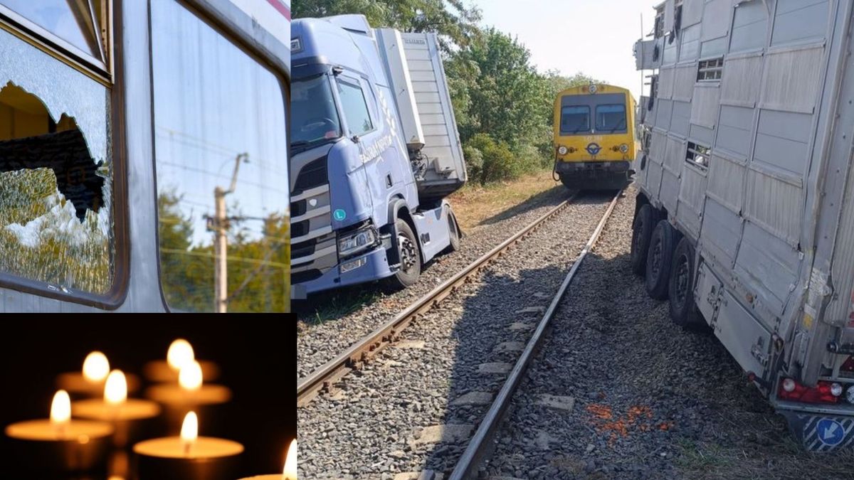 Fekete hét a győri vasúti fővonalon: tragédiák, embergázolás, megdobált szerelvény, kamion karambolozott motorvonattal
