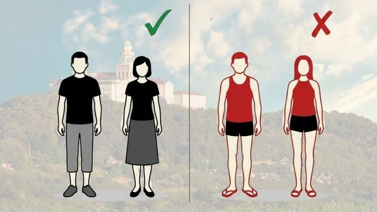 A Pannonhalmi Főapátság látogatásakor ügyeljünk a megfelelő öltözékre
