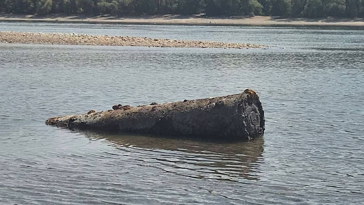 Második világháborús robbanószerkezet került elő a Duna alacsony vízállása miatt