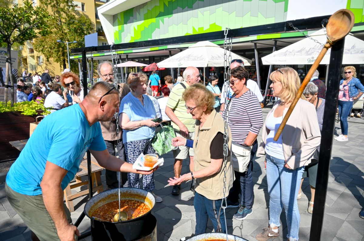 Győrben jótékonysági főzéssel és gyermekprogramokkal várták az érdeklődőket.