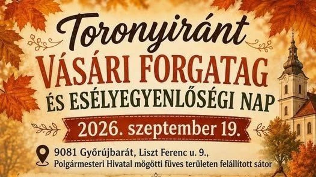 Vásári forgataggal készülnek Győrújbaráton