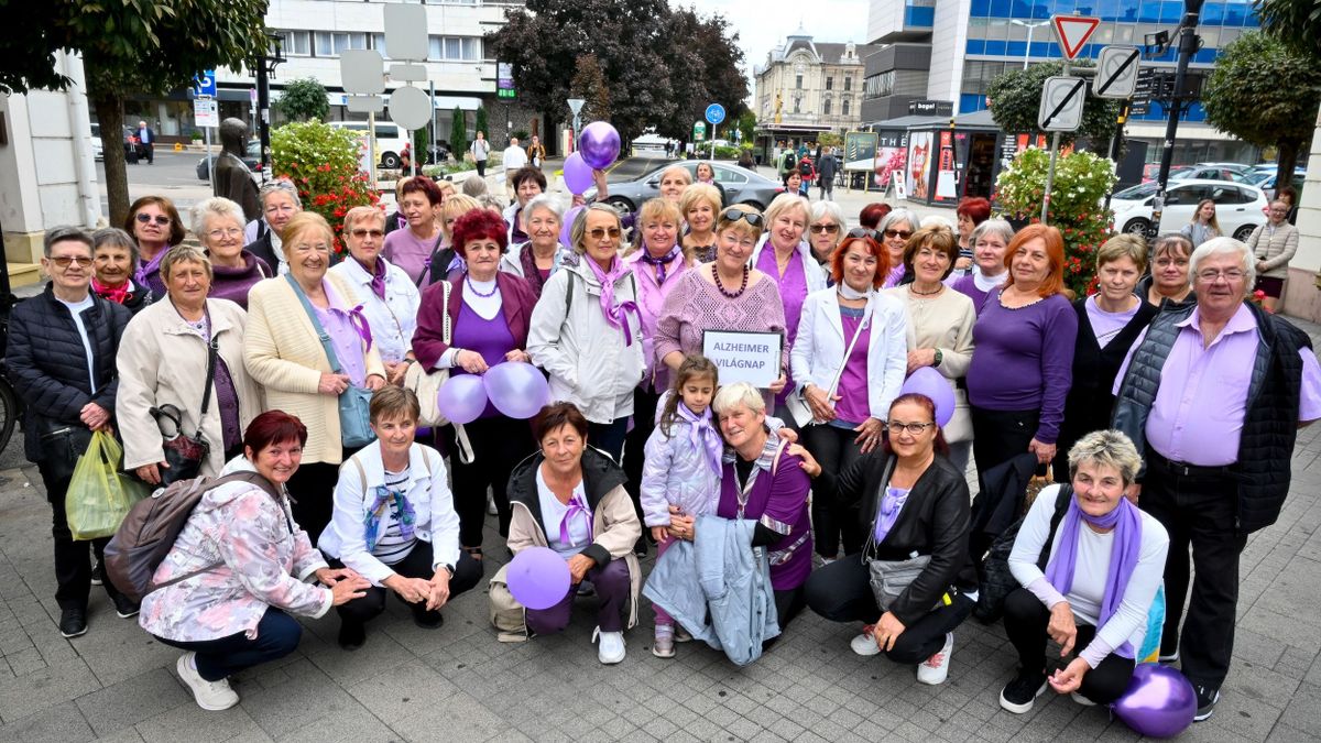 Alzheimer világnapi séta és örömtánc Győrben - fotók