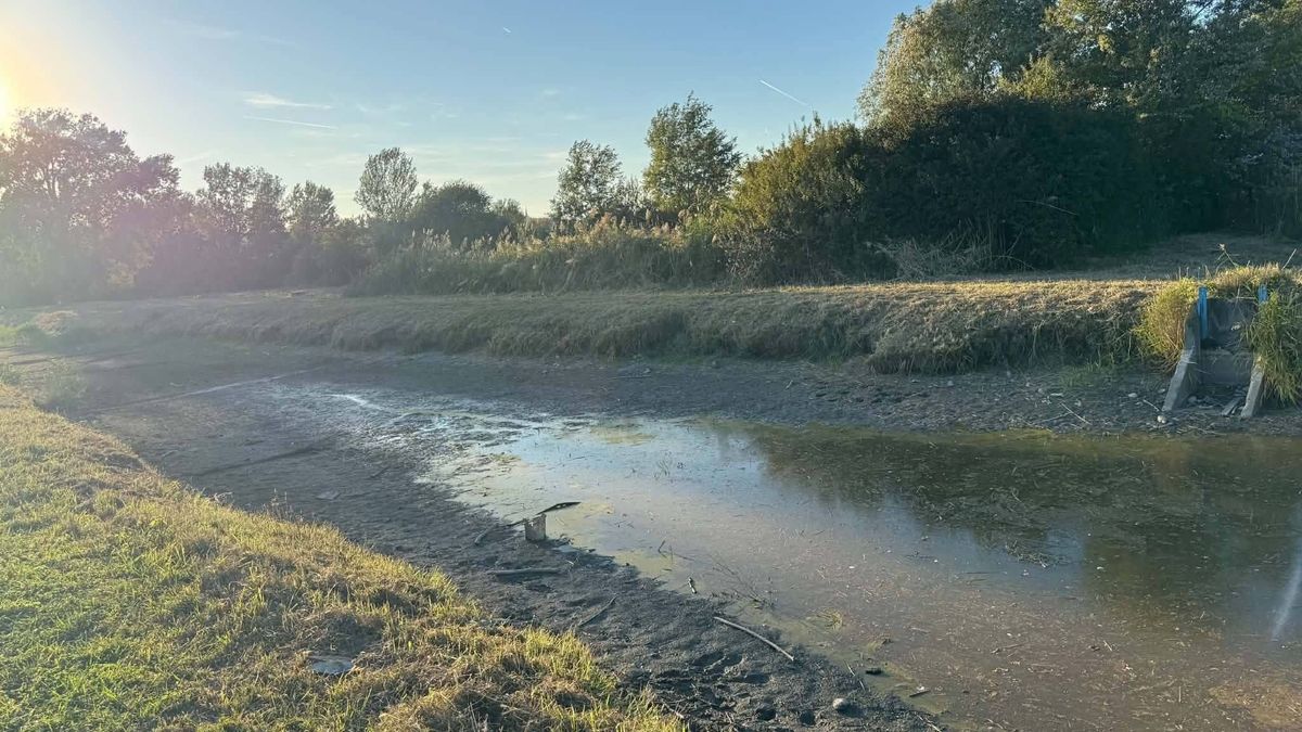 Halmentésre készülnek a Rákos-patak csatornájánál