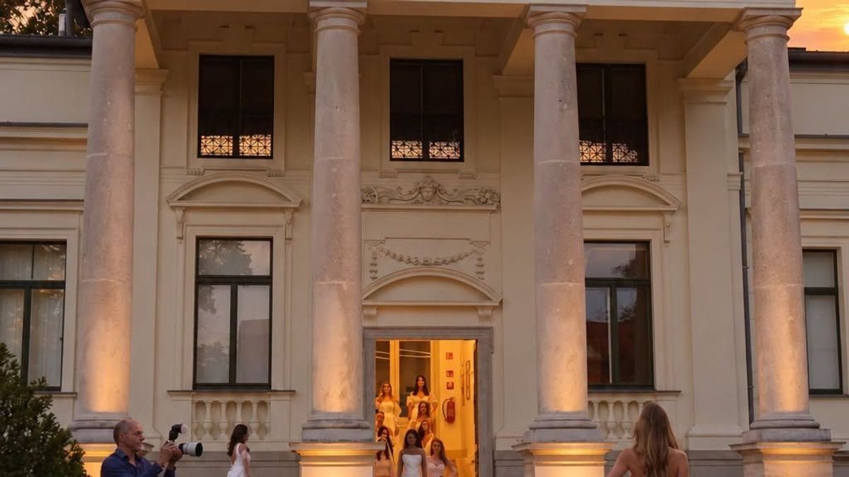 Kifutóvá vált a Lenck-villa kertje - Varázslatos menyasszonyi ruhákat mutattak be Sopronban - fotók