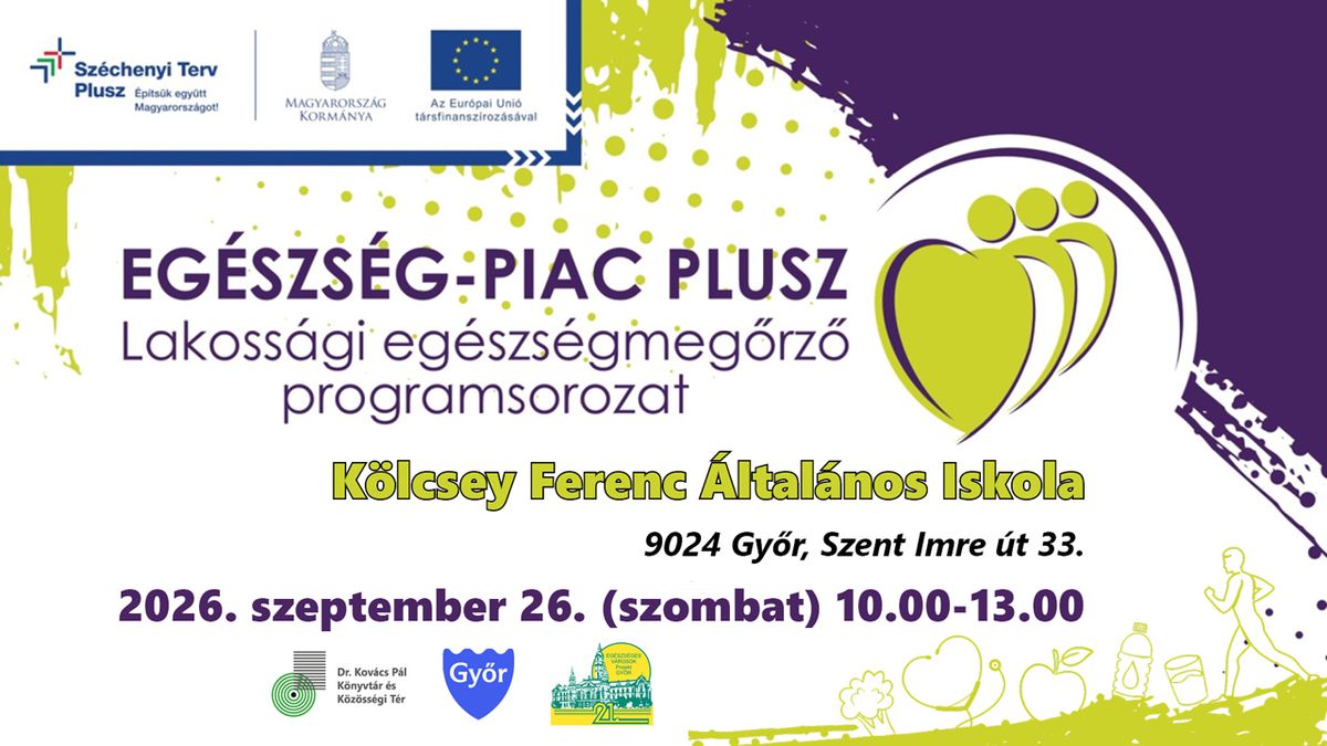 Ingyenes szűrővizsgálatokkal várják a győrieket az Egészség-Piacon