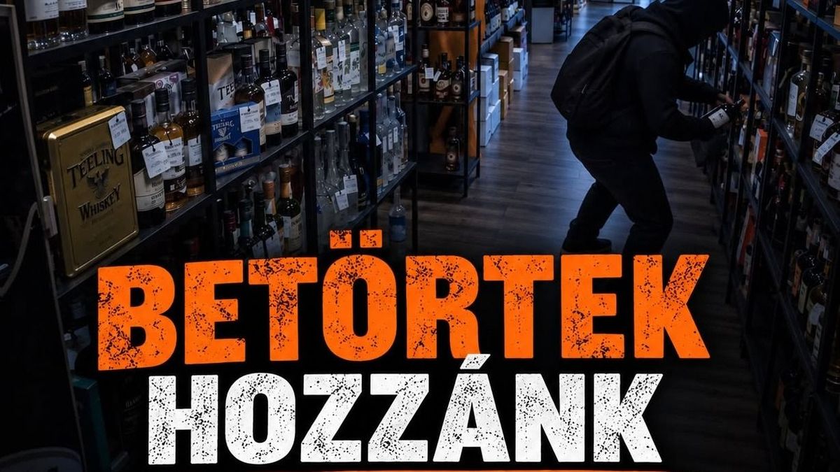 Betörtek egy győri főtéri üzletbe