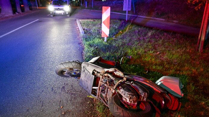 Robogós szenvedett balesetet Győrben - helyszíni fotók