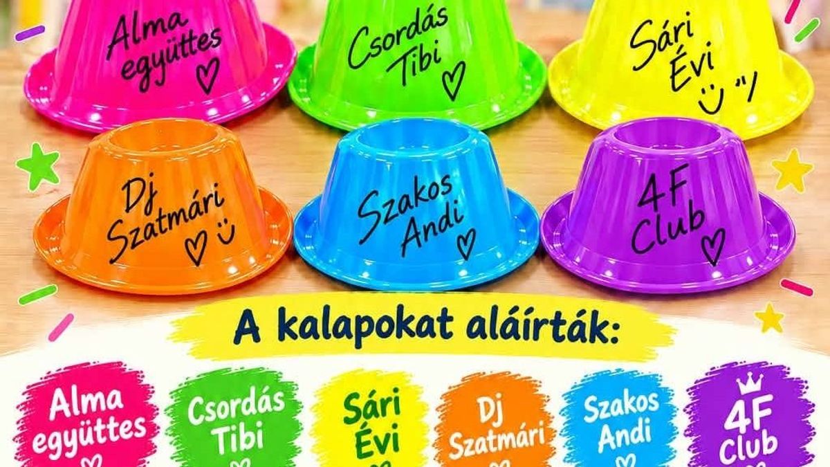 Écsen a falunap fellépőinek kalapjait árverezik el az óvoda támogatására