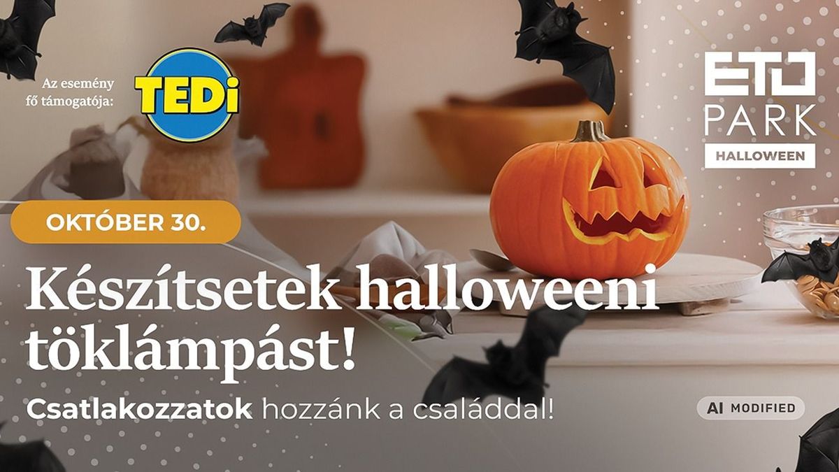 Halloween az ETO Parkban: közös tökfaragásra várják a családokat